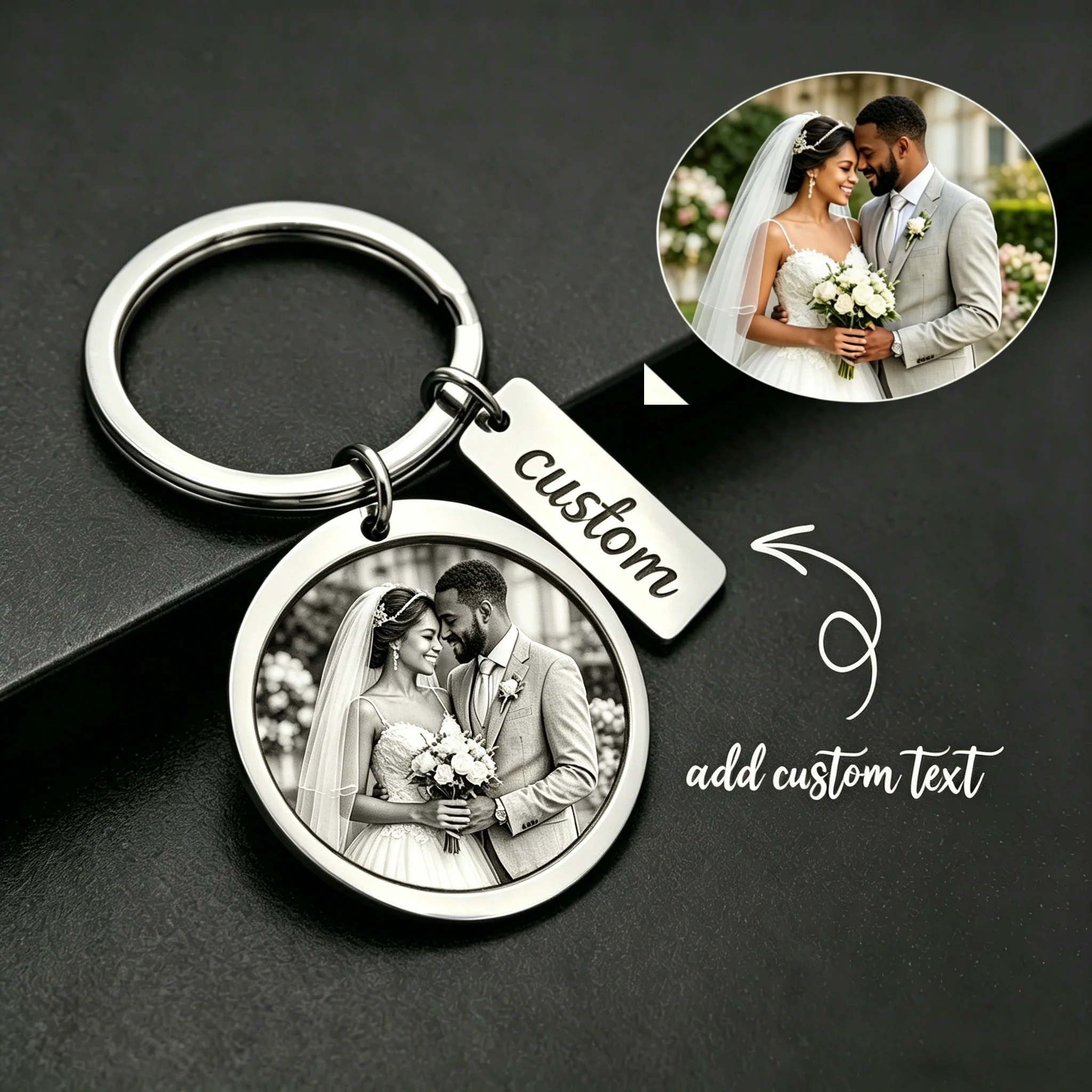 Personalized Engraved Portrait Keychain Stainless steel Keychains For Family Anniversary Valentine jewelry Gifts
Personalized Engraved Portrait Keychain Stainless steel Keychains For Family Anniversary Valentine jewelry Gifts