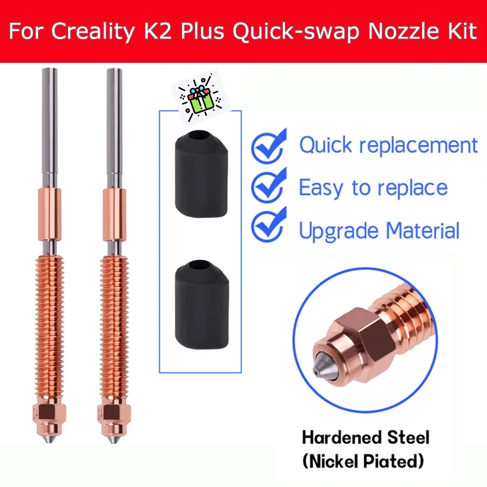 For Creality K2 Plus Hi Combo Nozzle Quick-Swap Nozzle Kit Hardened steel All-metal Design For Creality K2 Plus Hi Combo
For Creality K2 Plus Hi Combo Nozzle Quick-Swap Nozzle Kit Hardened steel All-metal Design For Creality K2 Plus Hi Combo