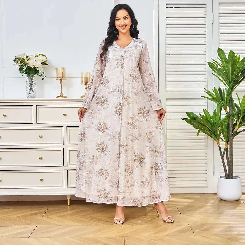 Robe Clothing Factory Muslim Robe Women's Long Dress Hot Diamond Party Evening Dress Abaya Dress Dubai Luxury Islam Elegant
Robe Clothing Factory Muslim Robe Women's Long Dress Hot Diamond Party Evening Dress Abaya Dress Dubai Luxury Islam Elegant