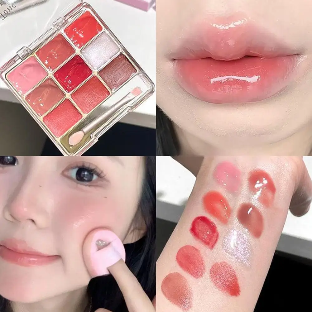 Lip Jelly Palette Lip Cheeks Dual Use Color Rendering Moisturizing DIY Lip Gloss Mirror Glass Lips Plump Blush Eye Shadow Plate
Lip Jelly Palette Lip Cheeks Dual Use Color Rendering Moisturizing DIY Lip Gloss Mirror Glass Lips Plump Blush Eye Shadow Plate