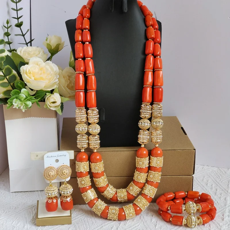 2026 African Real Coral Beads Jewelry Sets Nigerian Wedding Bridal Accessories
2026 African Real Coral Beads Jewelry Sets Nigerian Wedding Bridal Accessories