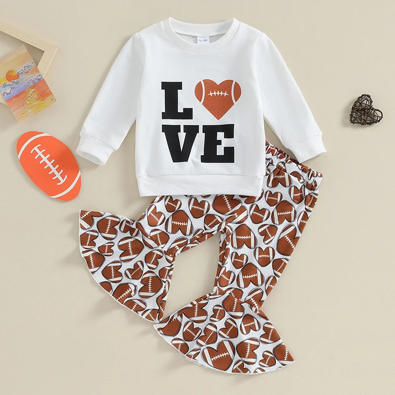 2023-09-04 Lioraitiin 6M-3T Toddler Girls Outfits Rugby Print Long Sleeve Sweatshirt and Elastic Flare Pants Set Cute Clothes
2023-09-04 Lioraitiin 6M-3T Toddler Girls Outfits Rugby Print Long Sleeve Sweatshirt and Elastic Flare Pants Set Cute Clothes