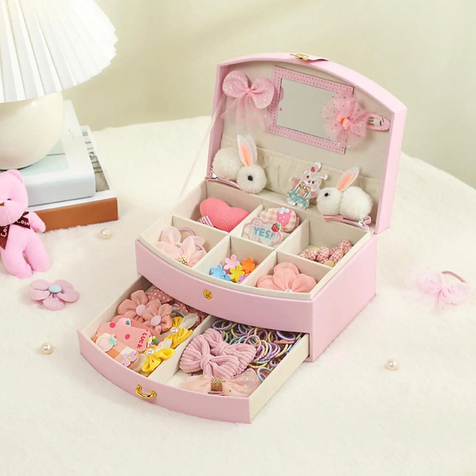 Jewelry Boxes Organizers Jewelry Box Portable Double-Layer Necklace Case For Earring Necklace Girls Women Wedding Valentine's
Jewelry Boxes Organizers Jewelry Box Portable Double-Layer Necklace Case For Earring Necklace Girls Women Wedding Valentine's