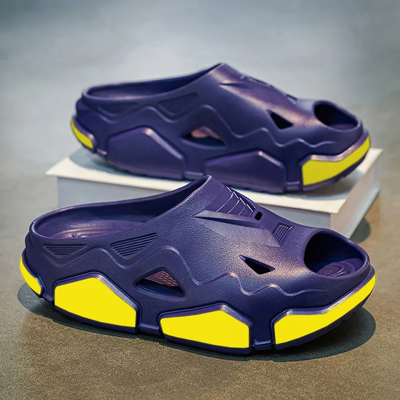 Men's Summer Anti-Slip Wear-Resistant Thick-Heeled Sports Slippers Indoor Outdoor Beach Casual Slip-On EVA Flat Sandals
Men's Summer Anti-Slip Wear-Resistant Thick-Heeled Sports Slippers Indoor Outdoor Beach Casual Slip-On EVA Flat Sandals