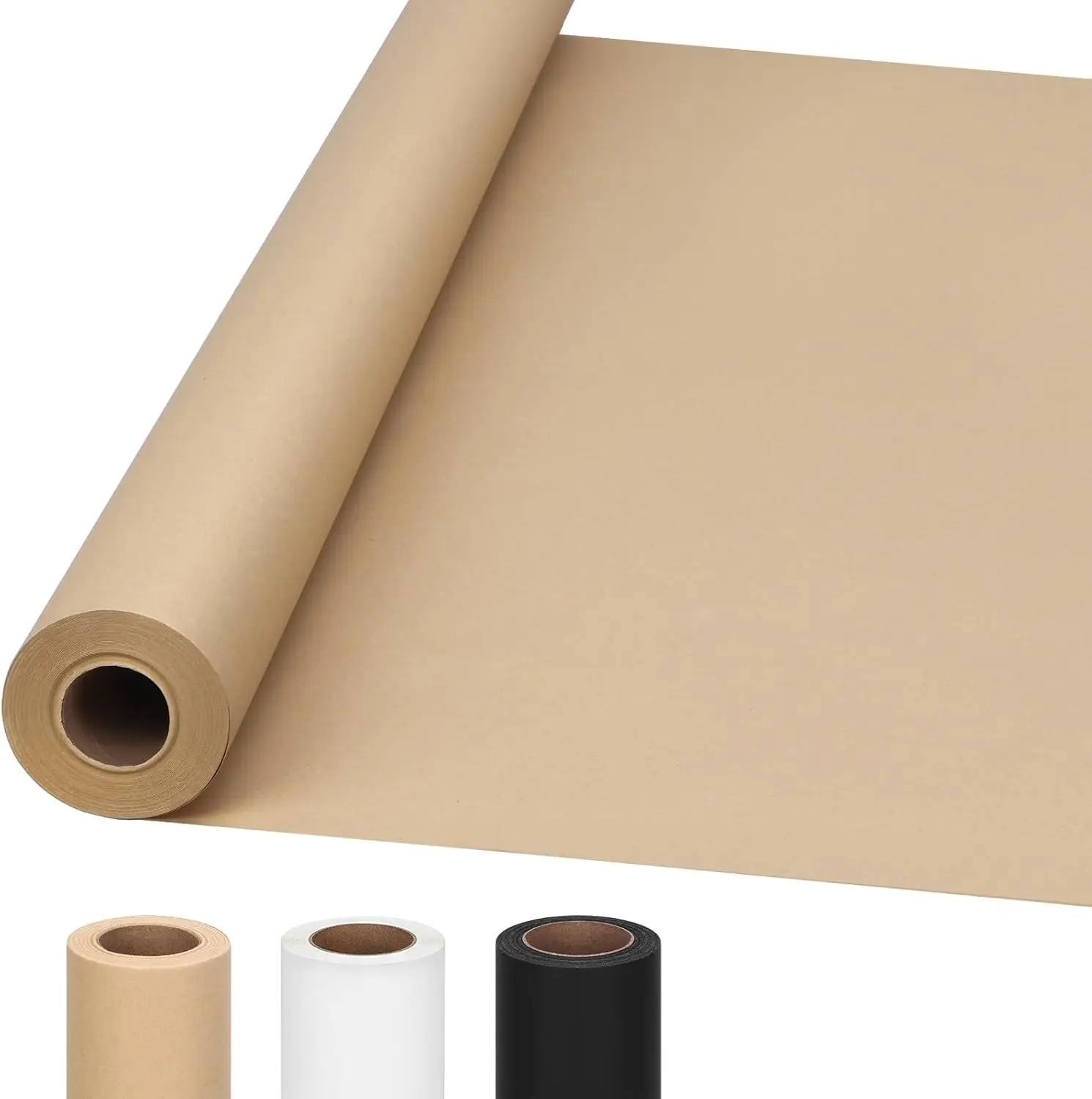 36" x 100' Brown Kraft Paper Roll for Gift Wrapping, Craft, Bulletin Board, Art, Packing & Moving, 75GSM
36" x 100' Brown Kraft Paper Roll for Gift Wrapping, Craft, Bulletin Board, Art, Packing & Moving, 75GSM