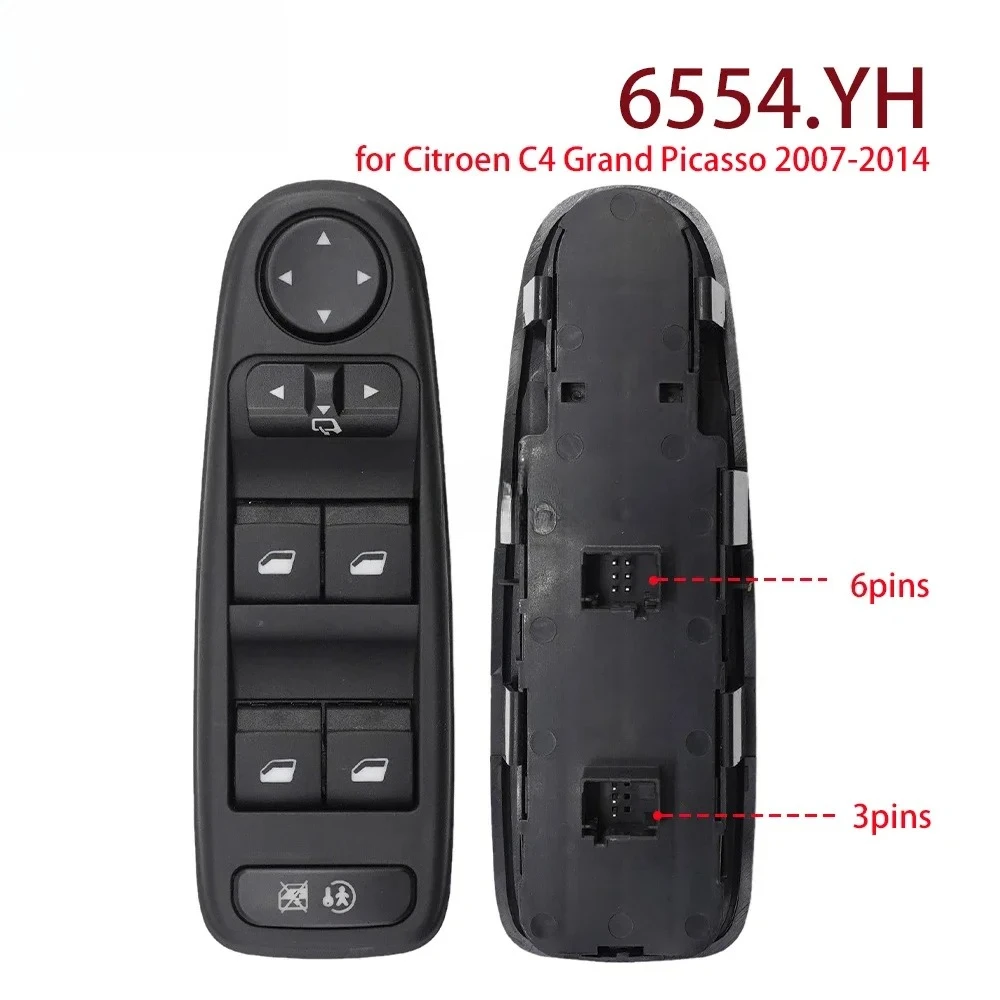 6554YH interruptor de Control de ventana eléctrica principal para Citroen C4 Grand Picasso 2007-2014 6554.YH botón de Con
6554YH interruptor de Control de ventana eléctrica principal para Citroen C4 Grand Picasso 2007-2014 6554.YH botón de Con