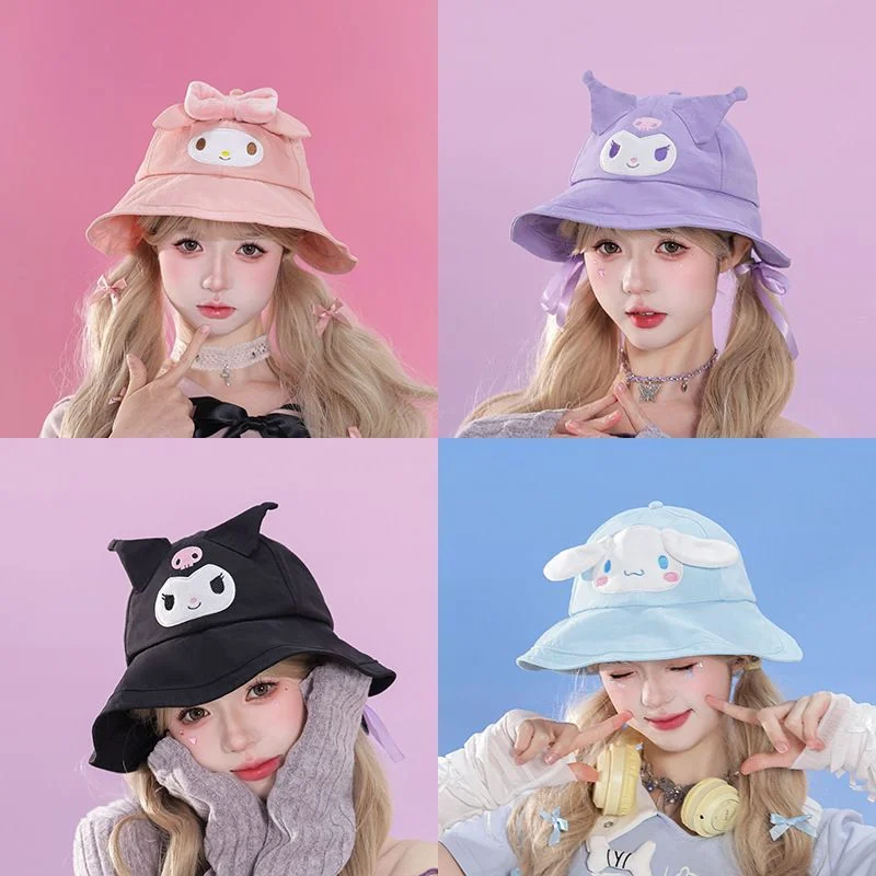 Милая шляпа Sanrio с рисунком My Melody Kuromi Cinnamoroll, летняя защита от солнца, защита от ультрафиолета, трехмерная шляпа рыбака, подарок
Милая шляпа Sanrio с рисунком My Melody Kuromi Cinnamoroll, летняя защита от солнца, защита от ультрафиолета, трехмерная шляпа рыбака, подарок