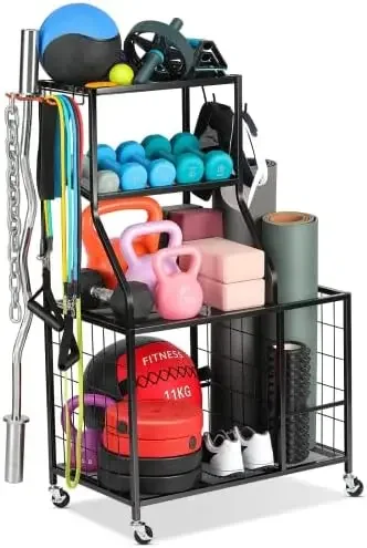 Weight Rack Home Gym Storage, Yoga Mat Storage Rack Workout Equipment Storage Rack for Dumbbells Kettlebell Resistance Band, Exe
Weight Rack Home Gym Storage, Yoga Mat Storage Rack Workout Equipment Storage Rack for Dumbbells Kettlebell Resistance Band, Exe