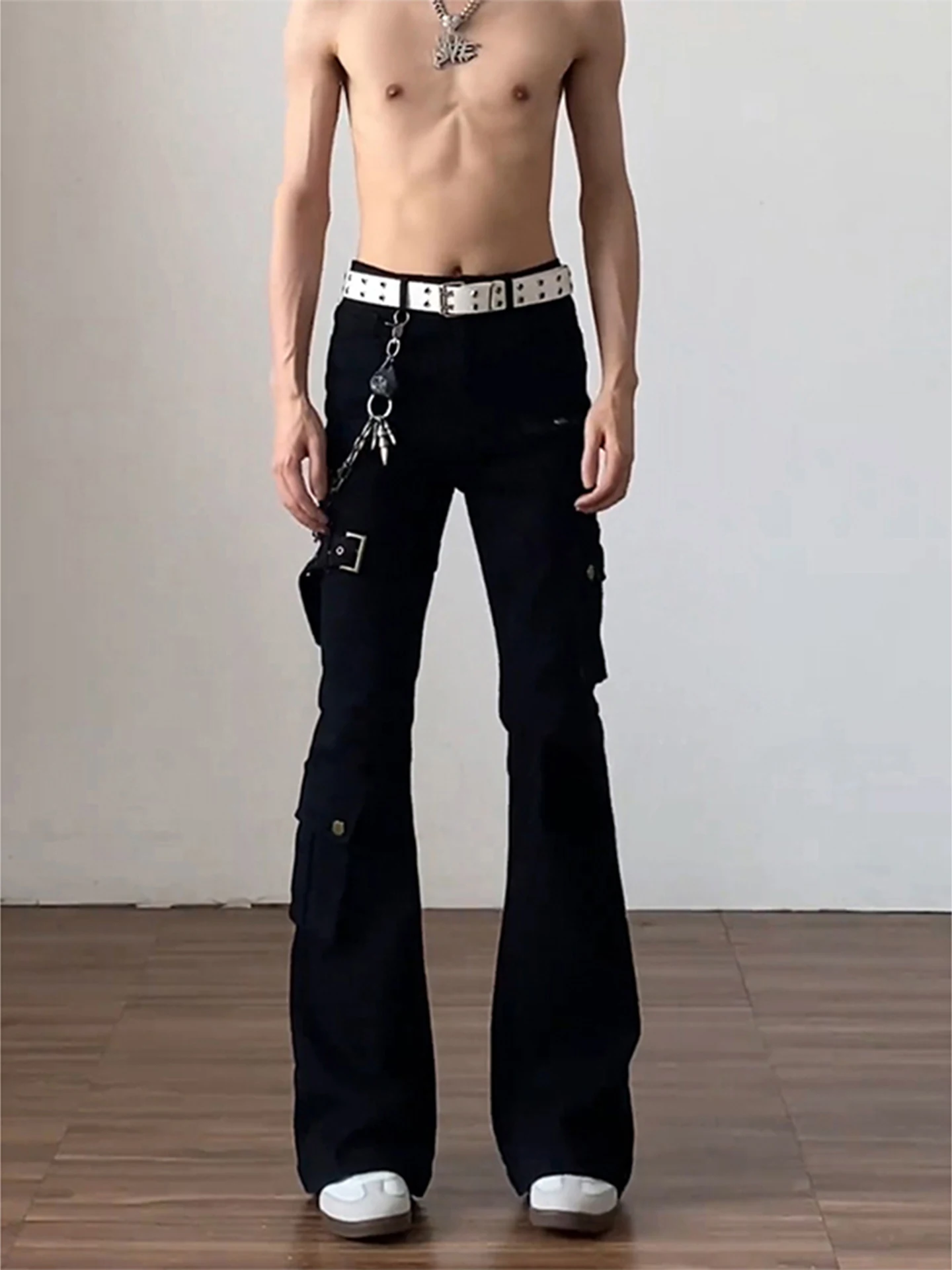 Cleanfit Bla Belted Flared Jeans Men's Sle American High Street Vibe Slim Fit Workwear Pants Autumn Wear Casual Jeans
Cleanfit Bla Belted Flared Jeans Men's Sle American High Street Vibe Slim Fit Workwear Pants Autumn Wear Casual Jeans