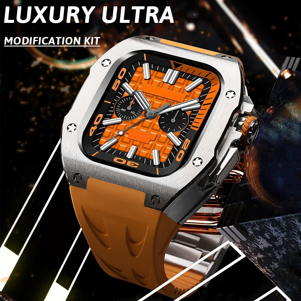 Luxury Titanium Alloy/Carbon Fiber Case Modification Kit for Apple Watch Ultra 2/1 49MM Fluororubber Strap High Quality Kit 49Mm
Luxury Titanium Alloy/Carbon Fiber Case Modification Kit for Apple Watch Ultra 2/1 49MM Fluororubber Strap High Quality Kit 49Mm