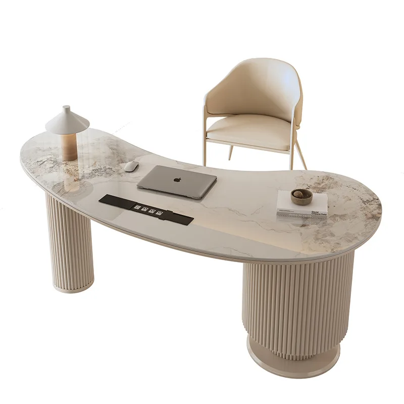 Modern Italian simple small apartment household French special-shaped computer office desk
Modern Italian simple small apartment household French special-shaped computer office desk