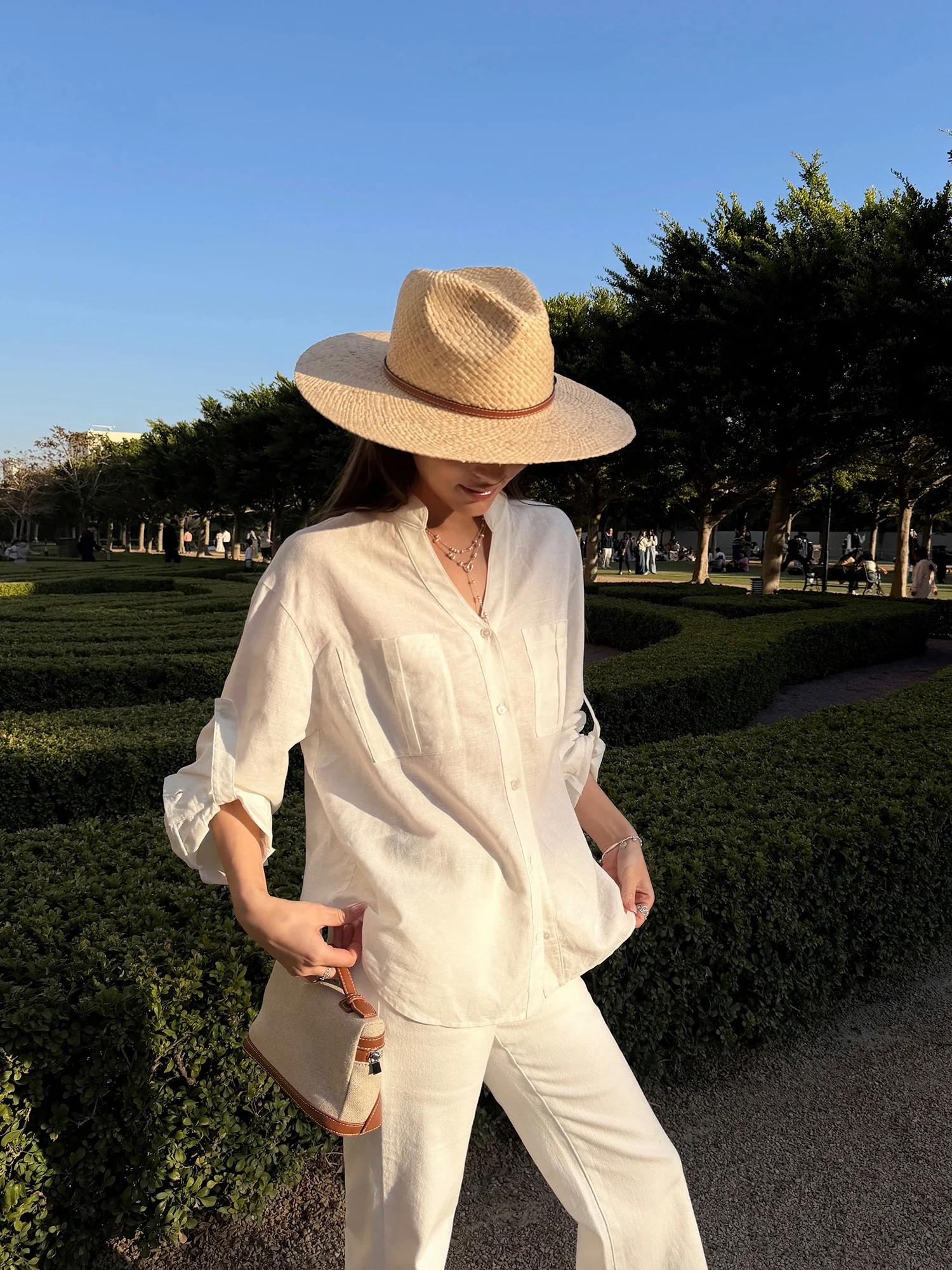 Elegant Linen Long Sleeve Shirt Women's Loose Casual Style Shirt Stand Collar Comfortable Lightweight Spring Fashion Ladies' ...
Elegant Linen Long Sleeve Shirt Women's Loose Casual Style Shirt Stand Collar Comfortable Lightweight Spring Fashion Ladies' ...