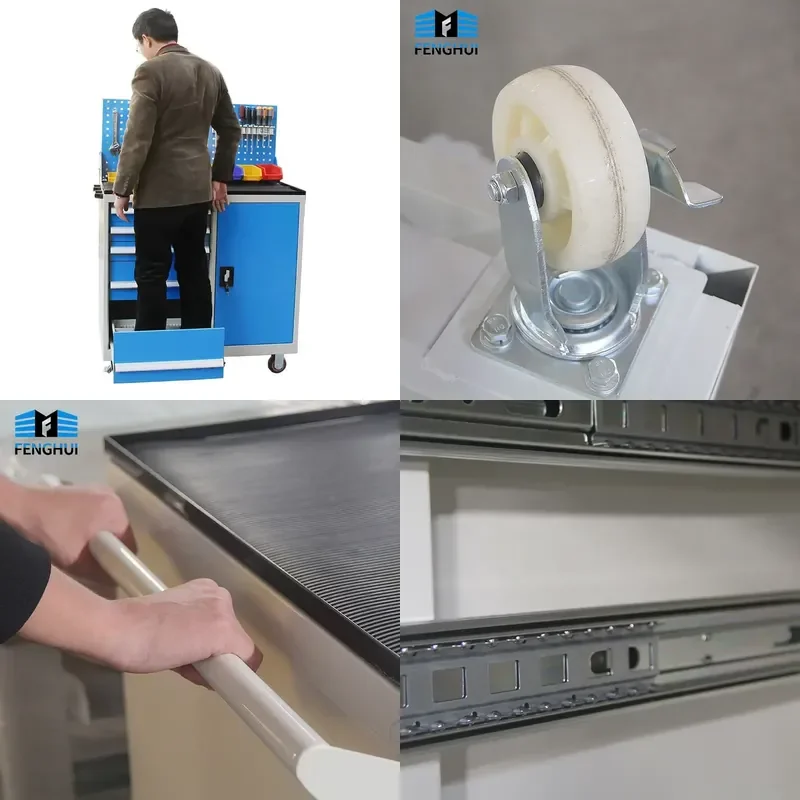 Industrial Storage Workshop Metal Tool Cart with Customized Drawers
Industrial Storage Workshop Metal Tool Cart with Customized Drawers