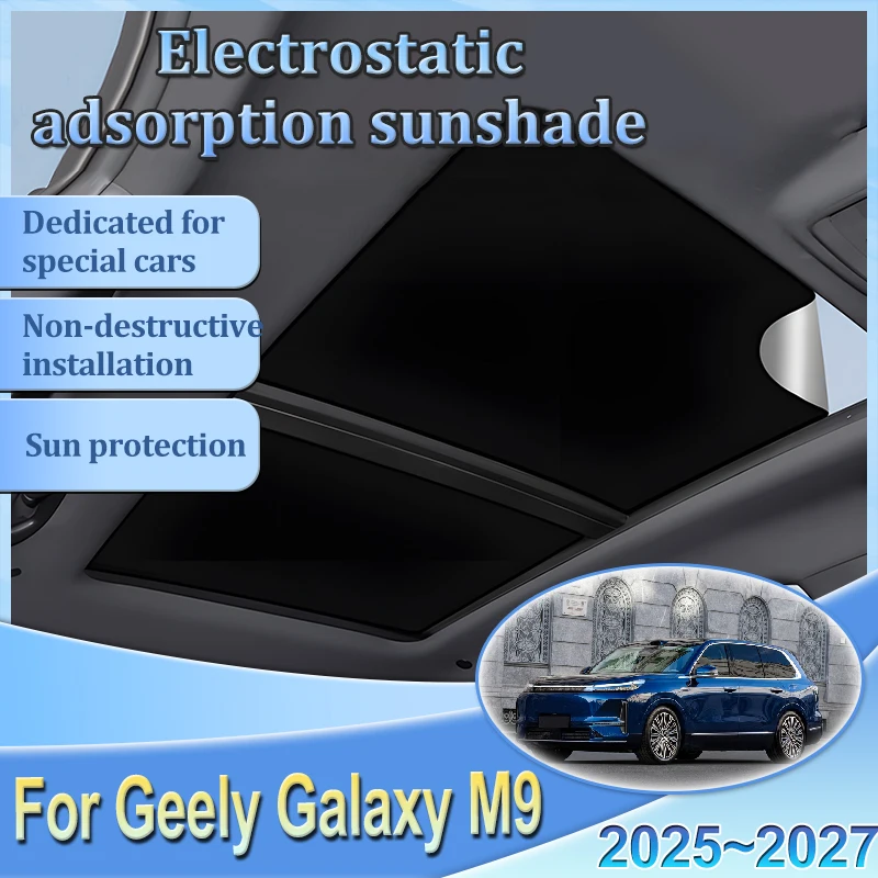 Car Insulation Sunshade For Geely Galaxy M9 P117 2025 2026 2027 Electrostatic Adsorption Skylight Sunroof Heat Shields Curtain
Car Insulation Sunshade For Geely Galaxy M9 P117 2025 2026 2027 Electrostatic Adsorption Skylight Sunroof Heat Shields Curtain
