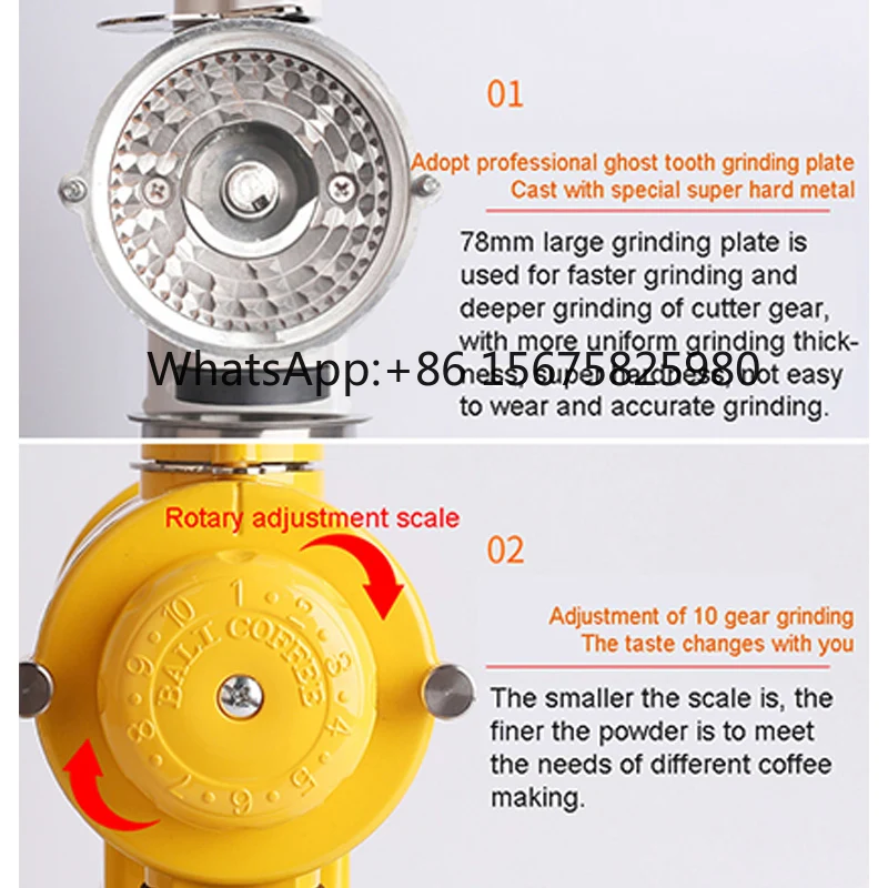 N520 Titanium Alloy Steel Electric Coffee Grinder H ousehold Hand-Pressed Bean Grinding Machine 110-220V
N520 Titanium Alloy Steel Electric Coffee Grinder H ousehold Hand-Pressed Bean Grinding Machine 110-220V