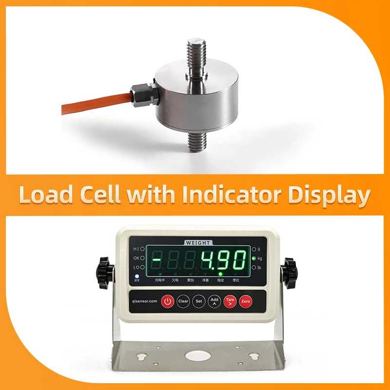 Load Cell Sensor with Indicator Display,Weight Sensor,Test Tensile and Compression Electronic Scale 10KG 20KG 30KG 50KG 100KG
Load Cell Sensor with Indicator Display,Weight Sensor,Test Tensile and Compression Electronic Scale 10KG 20KG 30KG 50KG 100KG
