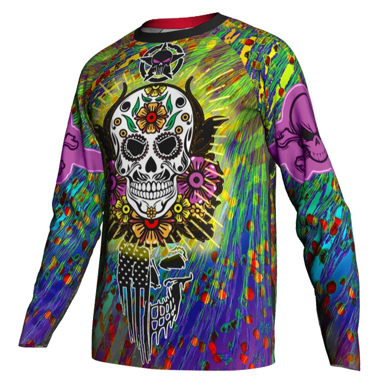 Long Sleeve Cycling Jersey, Motocross MX Shirt, Skull Guy Bicycle Clothes, Off Road MTB, USA Downhill Top, Outdoor Clothing, MX
Long Sleeve Cycling Jersey, Motocross MX Shirt, Skull Guy Bicycle Clothes, Off Road MTB, USA Downhill Top, Outdoor Clothing, MX