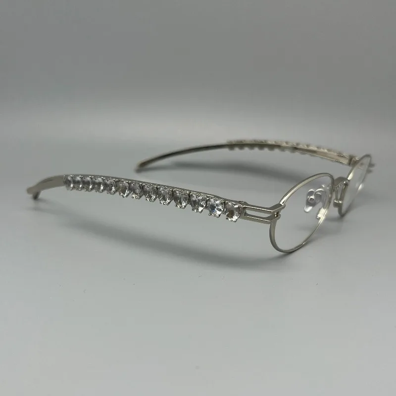 New Korean GM Oval Wedding Eyewear Women Men Fashion Spectacles Jewelry Love Diamond Glasses 2025 Designer Eyeglasses Frames
New Korean GM Oval Wedding Eyewear Women Men Fashion Spectacles Jewelry Love Diamond Glasses 2025 Designer Eyeglasses Frames