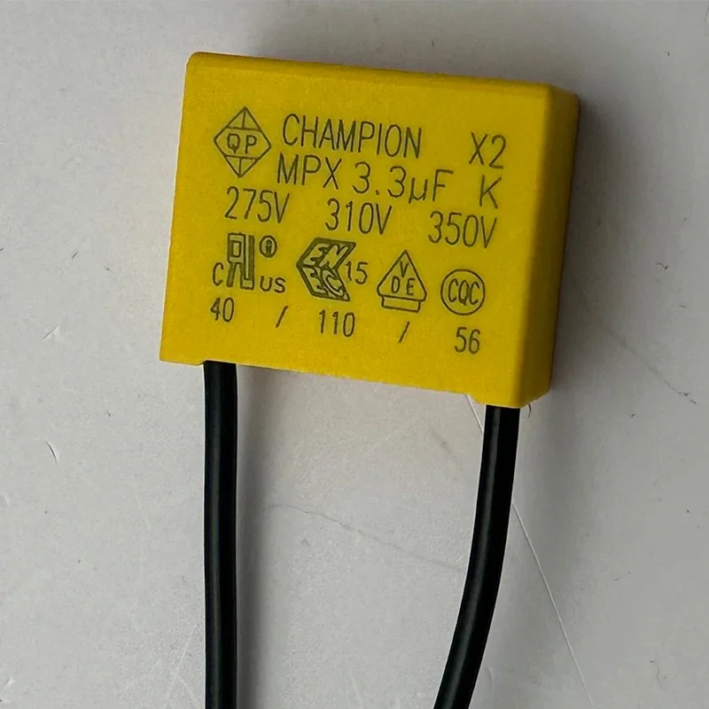 3.3μF 275V High Voltage Capacitor - EMI Suppression for Power Supply, Ideal for Smart Devices
3.3μF 275V High Voltage Capacitor - EMI Suppression for Power Supply, Ideal for Smart Devices