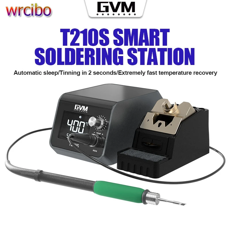 Паяльная станция wrfood GVM T210S, совместимая с C1210 ручками, наконечники паяльника, умная сварочная станция для телефонов, инструменты для ремонта печатных плат
Паяльная станция wrfood GVM T210S, совместимая с C1210 ручками, наконечники паяльника, умная сварочная станция для телефонов, инструменты для ремонта печатных плат