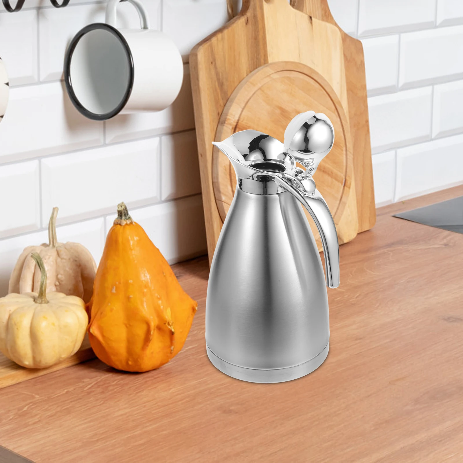 Modern Stainless Steel Cold Water Jug Insulated Mug Silver Coffee Tea Pot Travel
Modern Stainless Steel Cold Water Jug Insulated Mug Silver Coffee Tea Pot Travel