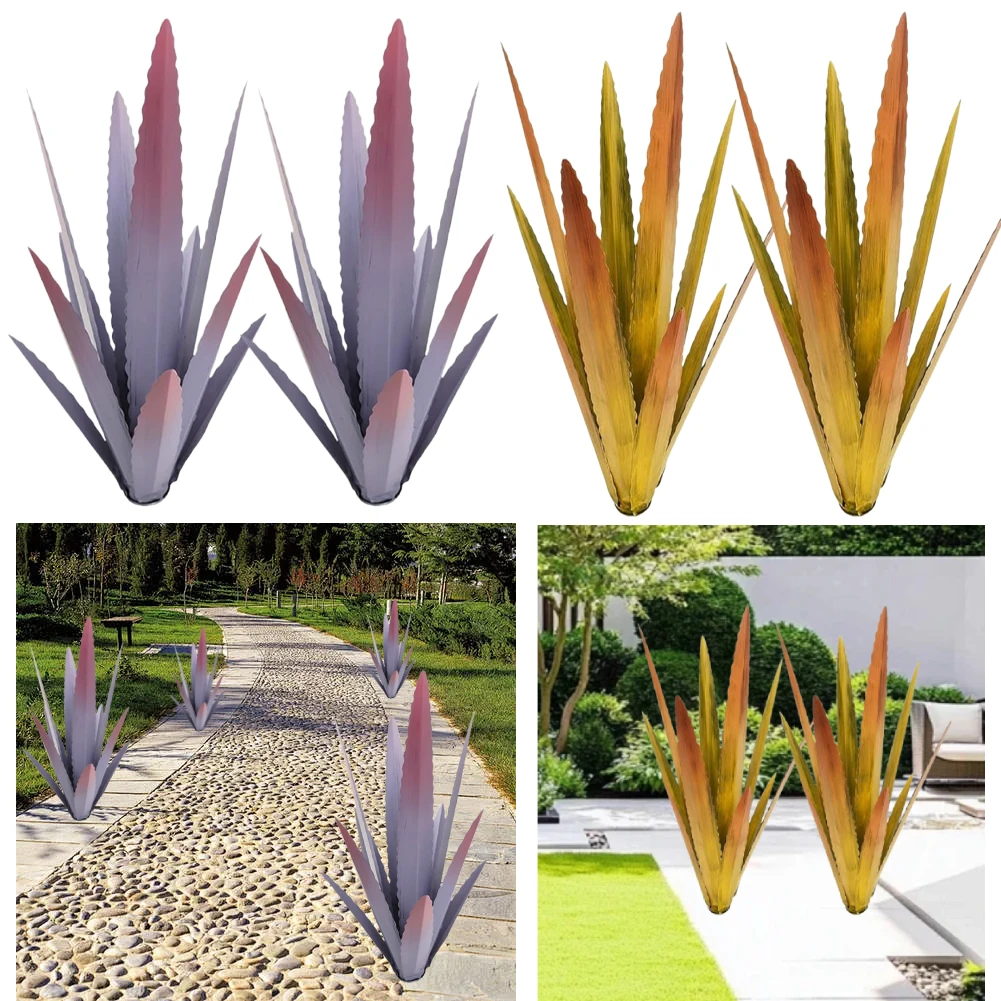  2Pcs Metal Agave Sculpture Set Rustic Artificial Tequila Landscape Sculpture Hand-Painted Outdoor Decor Figurines Garden Decor
2Pcs Metal Agave Sculpture Set Rustic Artificial Tequila Landscape Sculpture Hand-Painted Outdoor Decor Figurines Garden Decor