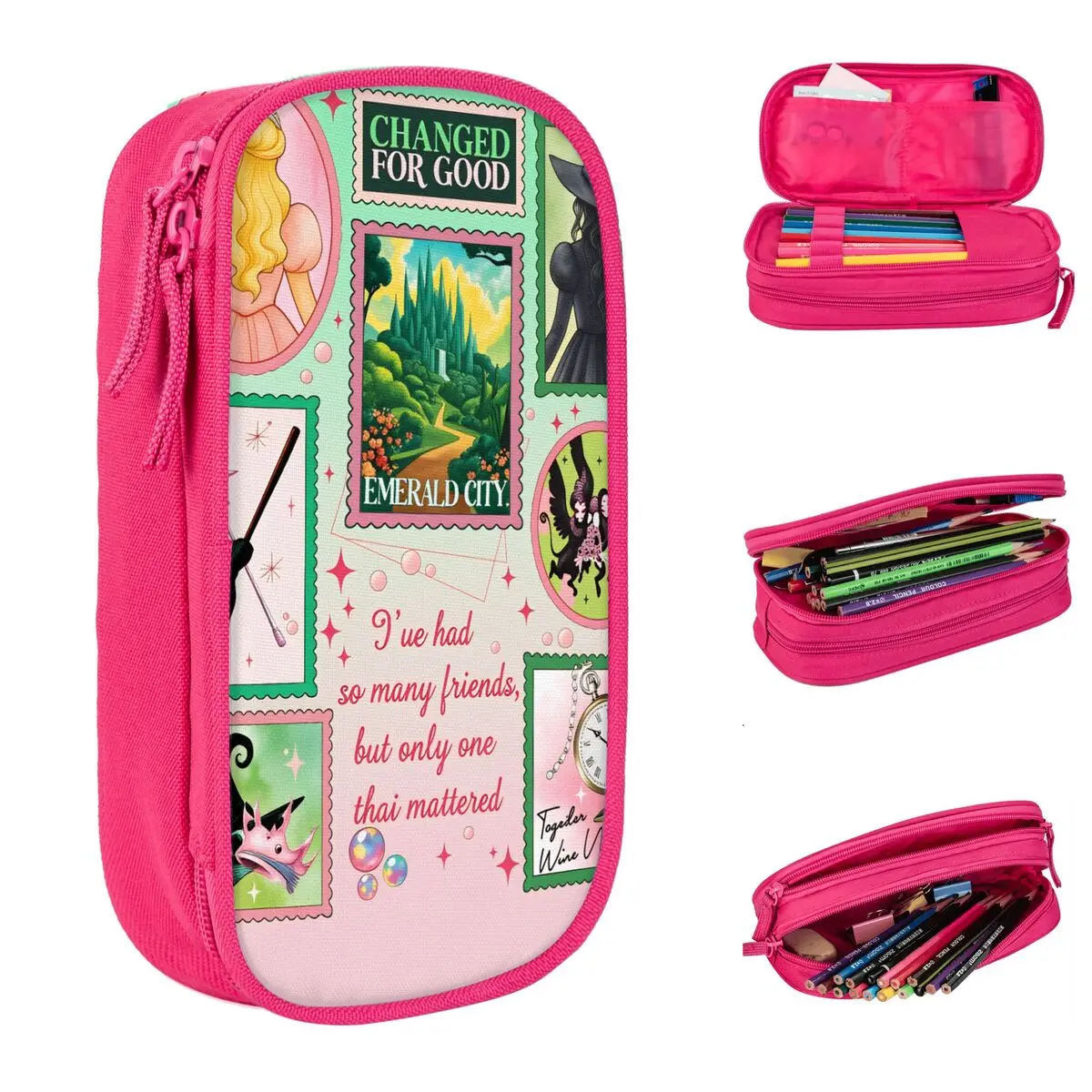 Wicked For Good Pencil Cases Fun Witch Wizard Fantasy Pen Bag Girls Boys Large Storage School Supplies Cosmetic Pencil Box
Wicked For Good Pencil Cases Fun Witch Wizard Fantasy Pen Bag Girls Boys Large Storage School Supplies Cosmetic Pencil Box