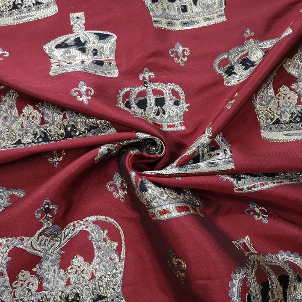European Jacquard Brocade Fabric Brand Fashion Design Windbreaker Costumes Fashion Clothing Cloth for Diy Sewing By The Meter
European Jacquard Brocade Fabric Brand Fashion Design Windbreaker Costumes Fashion Clothing Cloth for Diy Sewing By The Meter