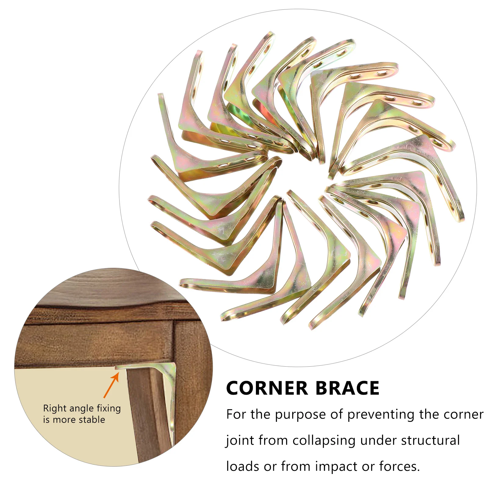 20Pcs Joint Fastener Furniture Hardware Heavy Duty Angle Brackets for Corner Reinforcement Countersunk Holes Flush Installation
20Pcs Joint Fastener Furniture Hardware Heavy Duty Angle Brackets for Corner Reinforcement Countersunk Holes Flush Installation