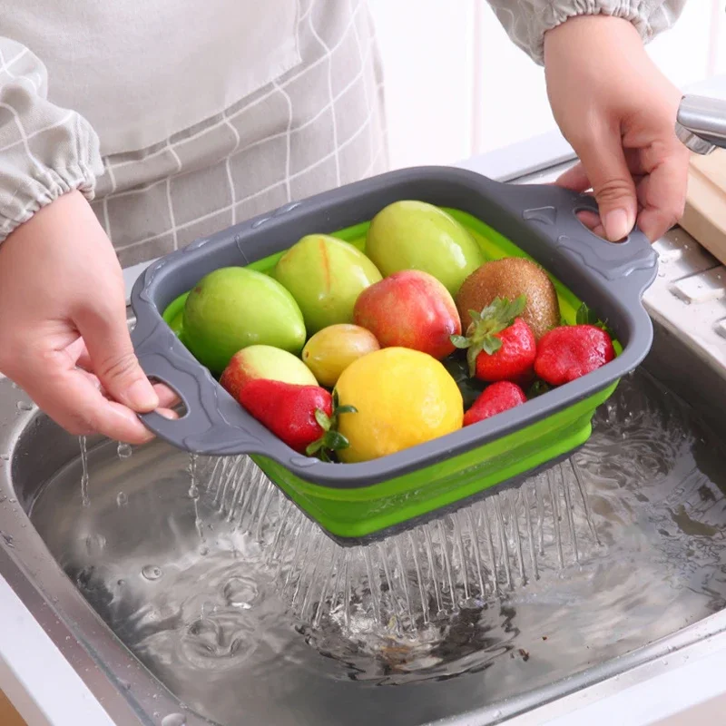 2024 New Square Collapsible Colander Silicone Kitchen Foldable Colander Food Vegetable Fruit Strainers Drainer
2024 New Square Collapsible Colander Silicone Kitchen Foldable Colander Food Vegetable Fruit Strainers Drainer