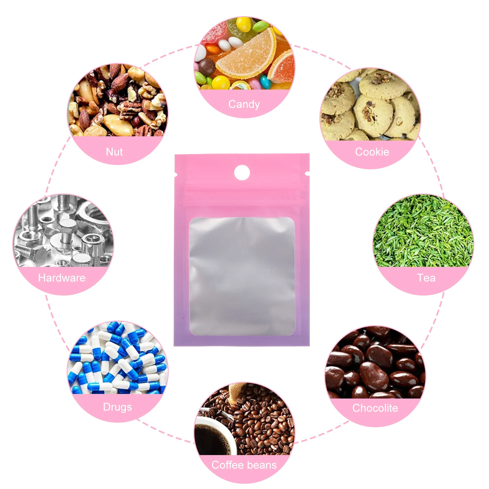 100Pcs Self-Sealing Bags High-Quality Multi-Purpose Sealing Pouches for Jewelry Photos Buttons Pills Compact Convenient Storage
100Pcs Self-Sealing Bags High-Quality Multi-Purpose Sealing Pouches for Jewelry Photos Buttons Pills Compact Convenient Storage
