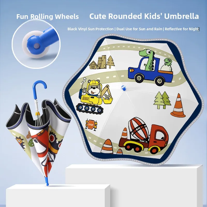 Children's Safety round Corner Umbrella Sunscreen Digging Machine Anti-stab Rolling Umbrella for Kindergarten School Use
Children's Safety round Corner Umbrella Sunscreen Digging Machine Anti-stab Rolling Umbrella for Kindergarten School Use