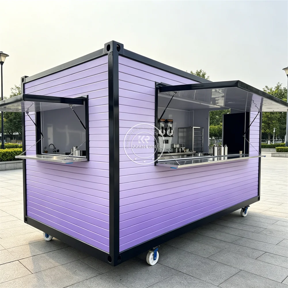 Mobile Kitchen Container Restaurant Outdoor Beverage Milk Tea Bubble Tea Container Kiosk Mobile Container Bar For Business
Mobile Kitchen Container Restaurant Outdoor Beverage Milk Tea Bubble Tea Container Kiosk Mobile Container Bar For Business
