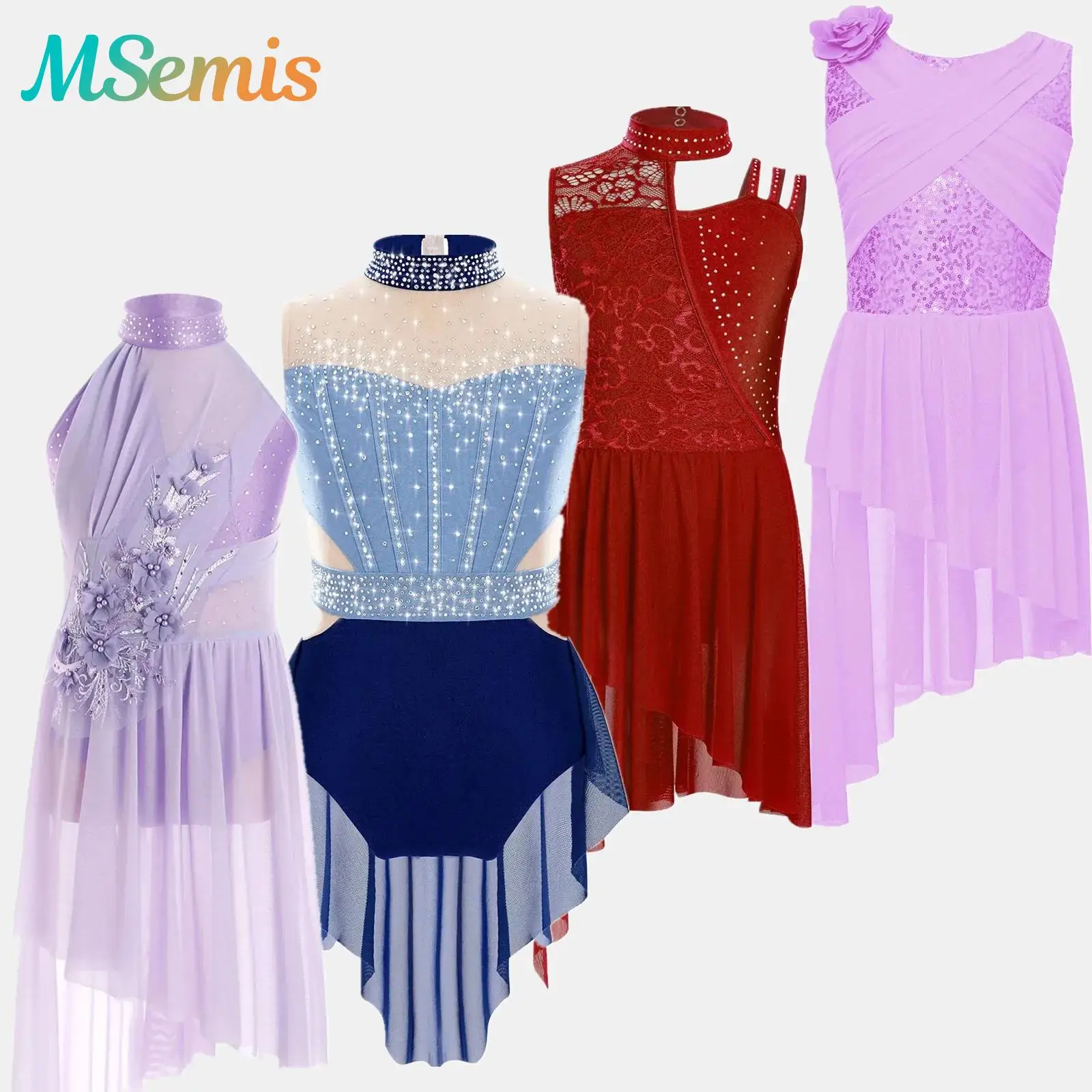 Kids Girls Shiny Sparkly Rhinestones Ballet Tutu Lyrical Dance Dresses Gymnastics Artistic Figure Skating Performance Costume
Kids Girls Shiny Sparkly Rhinestones Ballet Tutu Lyrical Dance Dresses Gymnastics Artistic Figure Skating Performance Costume