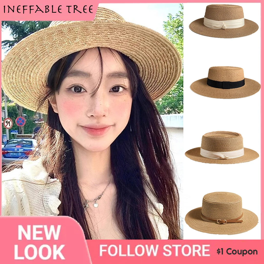 Korean Summer Concave Top Hats Straw Hats for Men Women Sunshade Sunscreen Hat Beach Vacation Travel Fedoras Sombreros De Mujer
Korean Summer Concave Top Hats Straw Hats for Men Women Sunshade Sunscreen Hat Beach Vacation Travel Fedoras Sombreros De Mujer