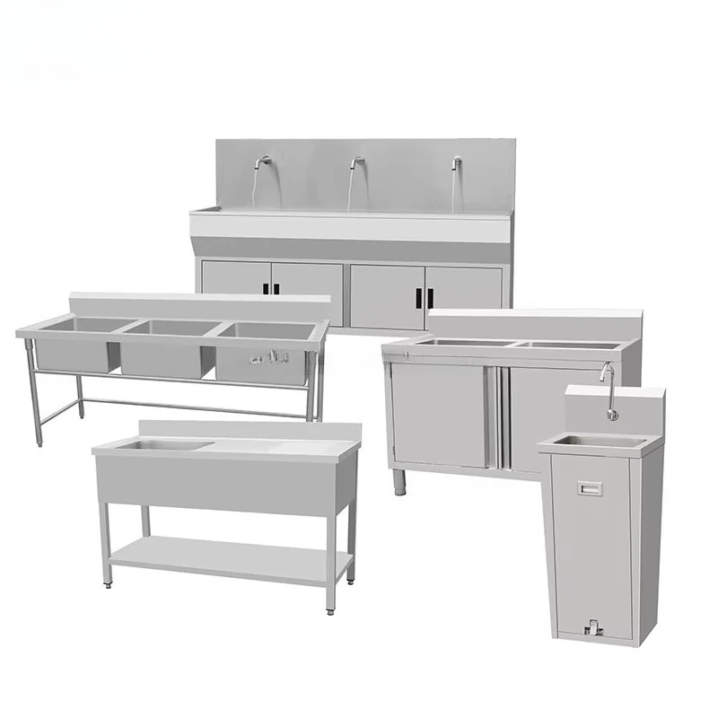 Stainless Steel Commercial Kitchen Working Table/ Cabinet/ Sink
Stainless Steel Commercial Kitchen Working Table/ Cabinet/ Sink