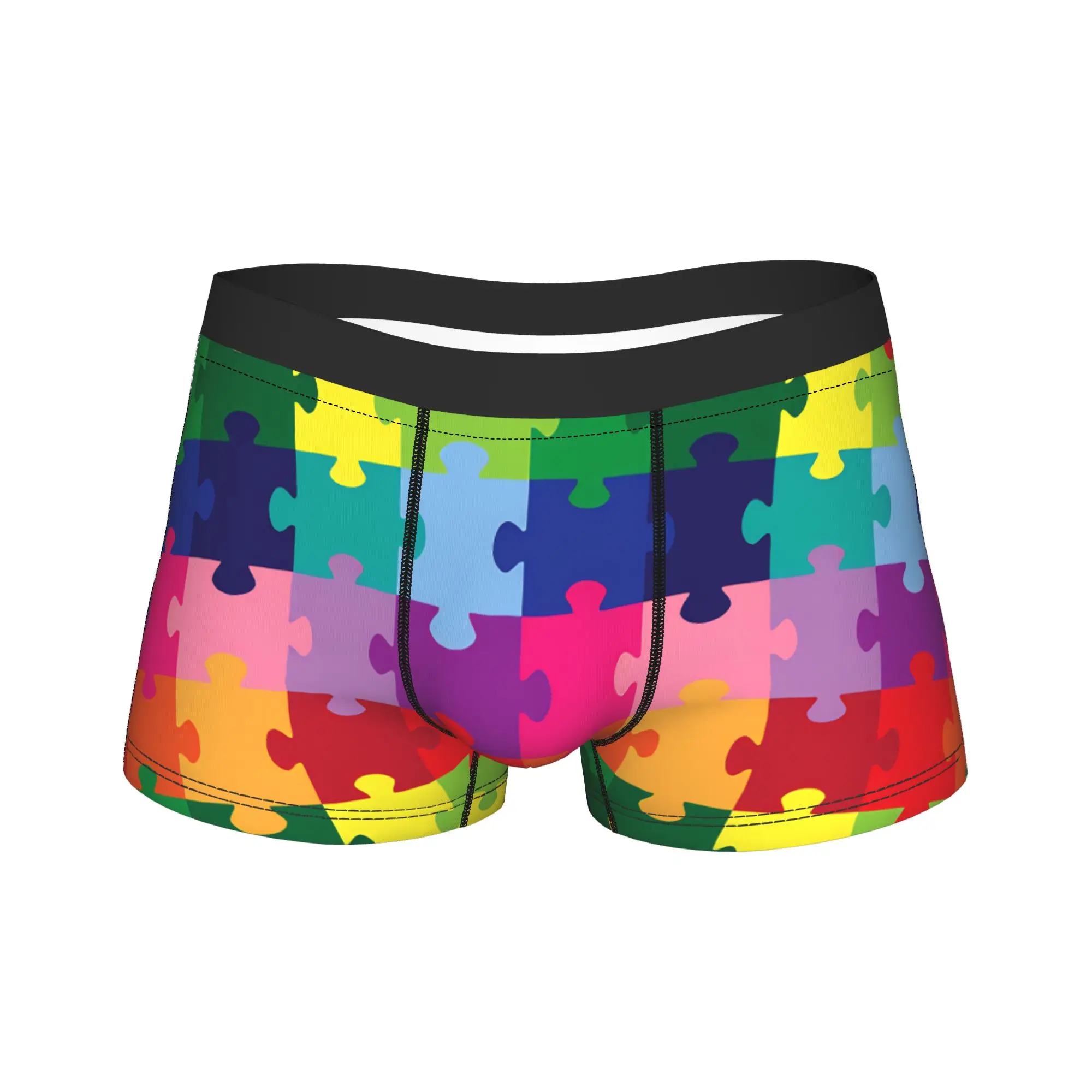 Bright Gradient Autism Awareness Puzzle Underwear Men Panties Printing Sexy Soft Trunk High Quality Boxer Brief Plus Size 2XL
Bright Gradient Autism Awareness Puzzle Underwear Men Panties Printing Sexy Soft Trunk High Quality Boxer Brief Plus Size 2XL