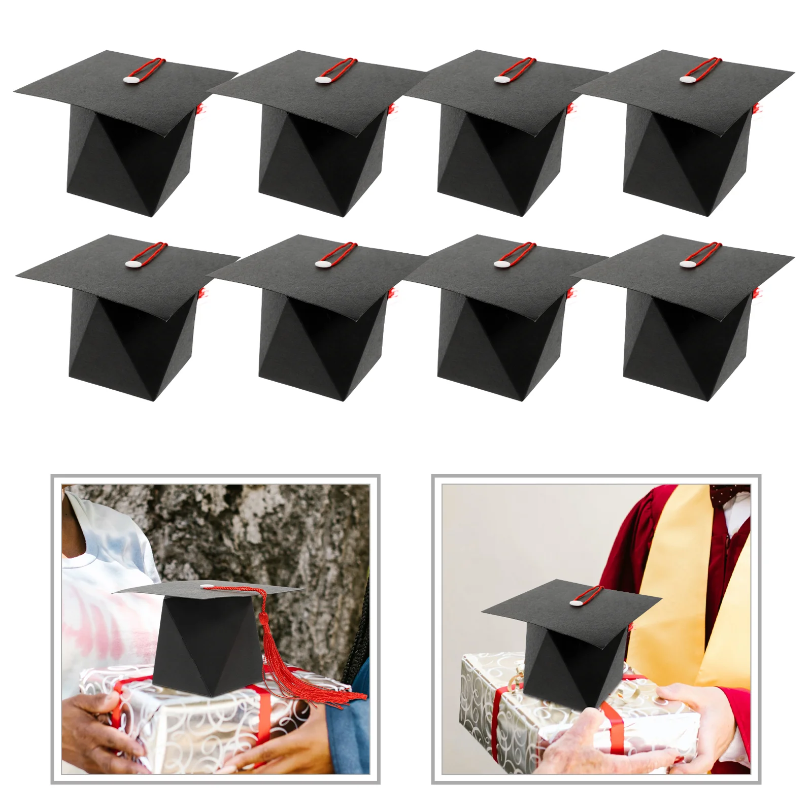 50 Pcs Gifts Bachelor Hat Packing Box Candy Container Grad Boxes Supply Graduation Holder Decorative Case Red Party Favor
50 Pcs Gifts Bachelor Hat Packing Box Candy Container Grad Boxes Supply Graduation Holder Decorative Case Red Party Favor