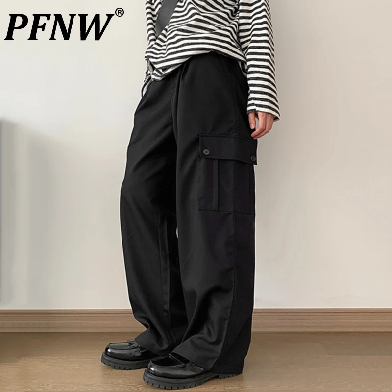 PFNW New Men's Overalls Loose Straight-leg Large Pocket Design Male Cargo Pants Japanese Harajuku Style 2024 Summer 28W3167
PFNW New Men's Overalls Loose Straight-leg Large Pocket Design Male Cargo Pants Japanese Harajuku Style 2024 Summer 28W3167