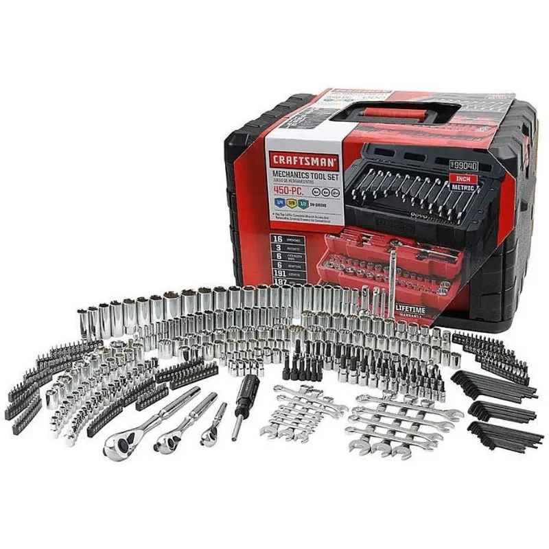 Craftsman 450-Piece Mechanic's Tool Set
Craftsman 450-Piece Mechanic's Tool Set