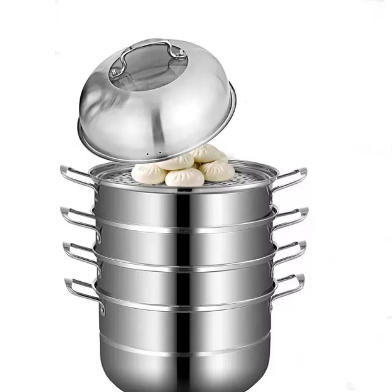 Набор из 5-слойной пароварки из нержавеющей стали для приготовления пельменей, овощей и риса
Набор из 5-слойной пароварки из нержавеющей стали для приготовления пельменей, овощей и риса
