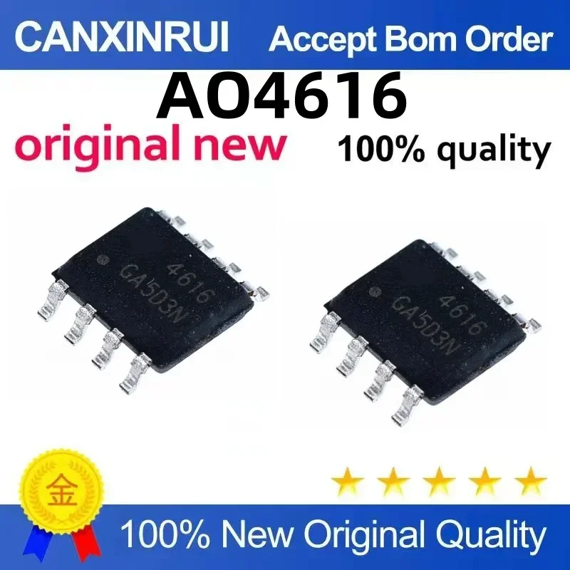 (5-100 pieces) Brand new original AO4616 4616 SOP8
(5-100 pieces) Brand new original AO4616 4616 SOP8