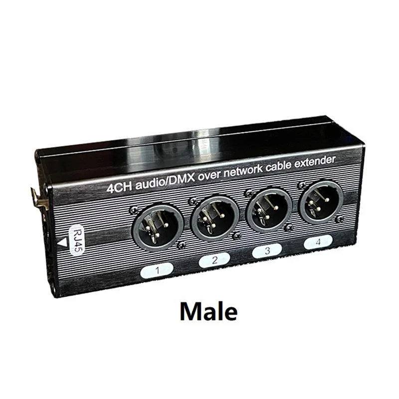 1Pair 4-Channel 3Pin XLR Audio RJ45 Ethernet Extender Network Cable Extender DMX512 Network Signal Extender Male+Female
1Pair 4-Channel 3Pin XLR Audio RJ45 Ethernet Extender Network Cable Extender DMX512 Network Signal Extender Male+Female
