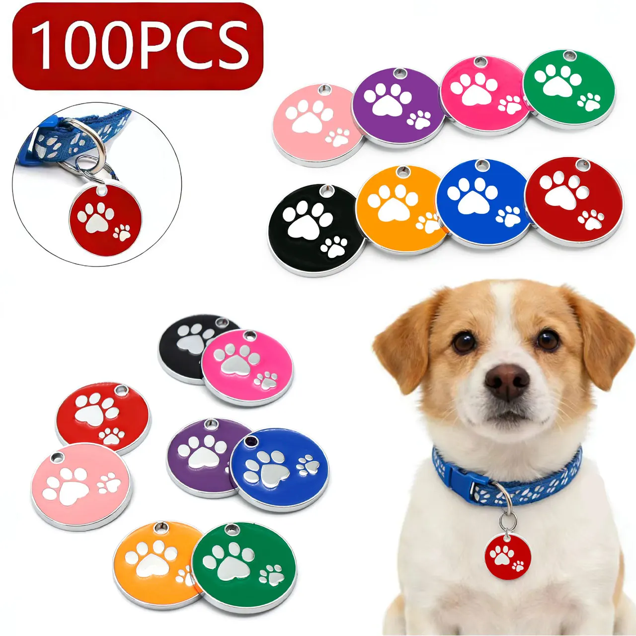 Оптовая продажа, горячая распродажа, 100 шт., идентификационные лапы, бирки из сплава, анти-потерянный ошейник для домашних животных, подвески, брелок, подвески
Оптовая продажа, горячая распродажа, 100 шт., идентификационные лапы, бирки из сплава, анти-потерянный ошейник для домашних животных, подвески, брелок, подвески