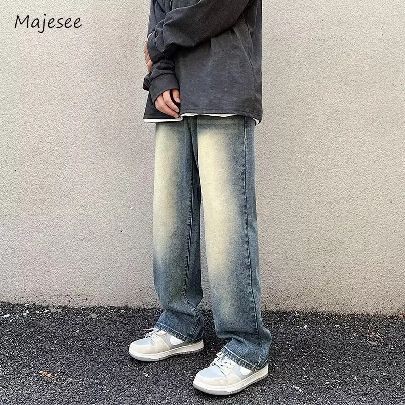 Jeans Men Spring Fashion European Style Chic Full Length Daily Retro Washed Straight Trousers Casual Loose Streetwear Handsome
Jeans Men Spring Fashion European Style Chic Full Length Daily Retro Washed Straight Trousers Casual Loose Streetwear Handsome