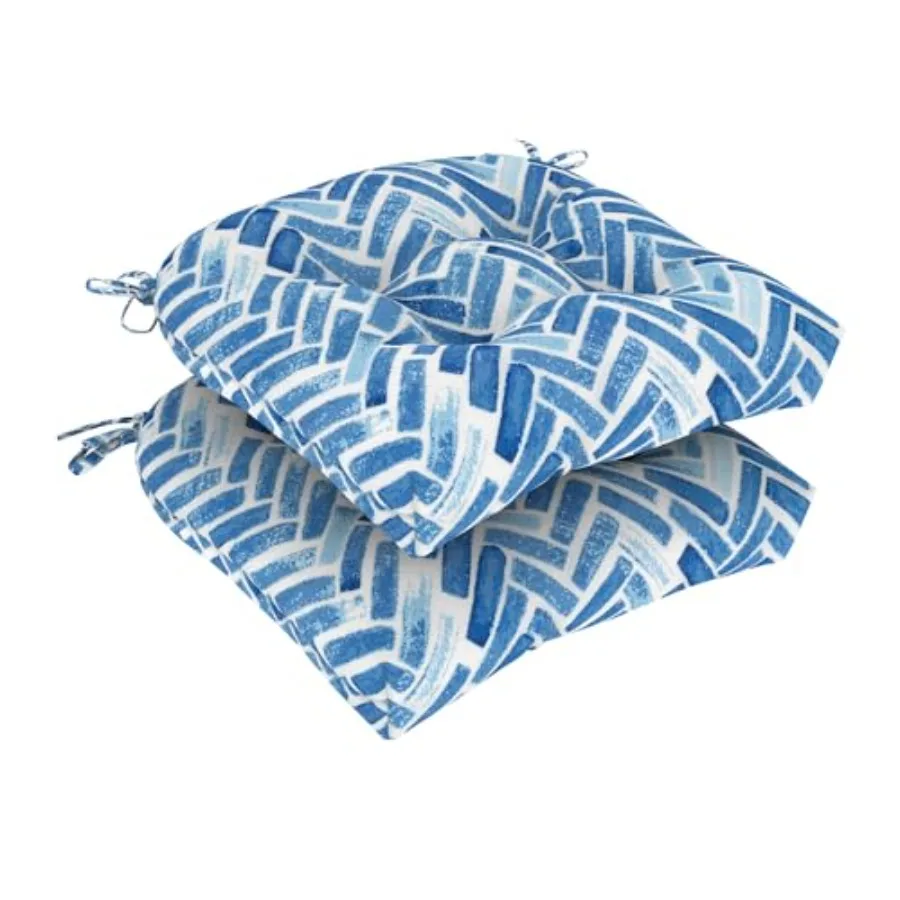 Set of 2 Outdoor Chair Cushions 19"x19"x4" Water Repellent Tufted Patio Seat Cushions with Ties Thick Replacement Pads for Wick
Set of 2 Outdoor Chair Cushions 19"x19"x4" Water Repellent Tufted Patio Seat Cushions with Ties Thick Replacement Pads for Wick