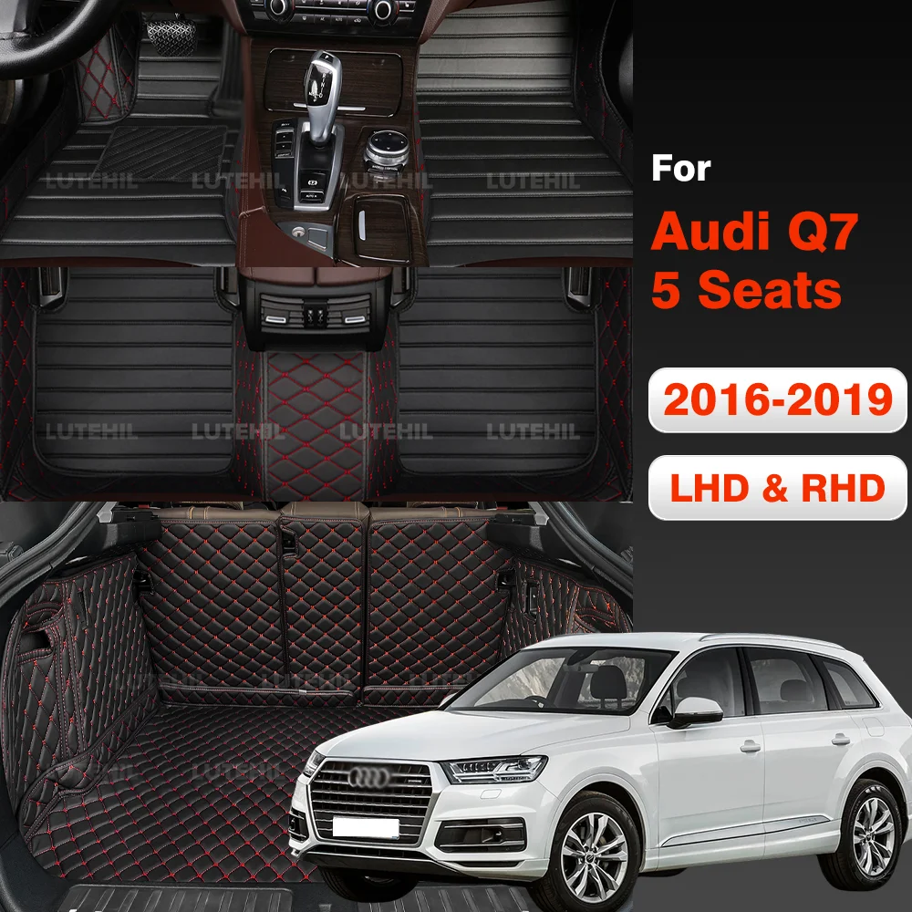 For Audi Q7 (5 Seats) 2016-2019 18 17 3D Car Floor Mats Trunk mat Pad Foot Pads Auto Cargo Liner Interior Accessories
For Audi Q7 (5 Seats) 2016-2019 18 17 3D Car Floor Mats Trunk mat Pad Foot Pads Auto Cargo Liner Interior Accessories