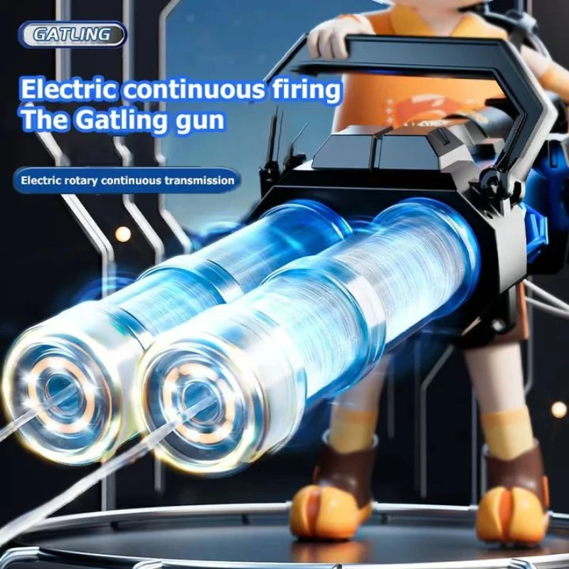 New summer electric continuous water gun with water storage backpack Gatling model toy Simulated flame automatic sensing light
New summer electric continuous water gun with water storage backpack Gatling model toy Simulated flame automatic sensing light