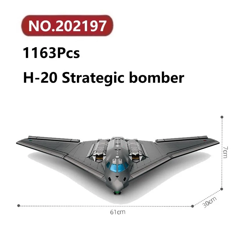 Конструктор SEMBO H-20 «Стратегический бомбардировщик» – 1163 детали, набор для сборки самолета из кирпичиков
Конструктор SEMBO H-20 «Стратегический бомбардировщик» – 1163 детали, набор для сборки самолета из кирпичиков