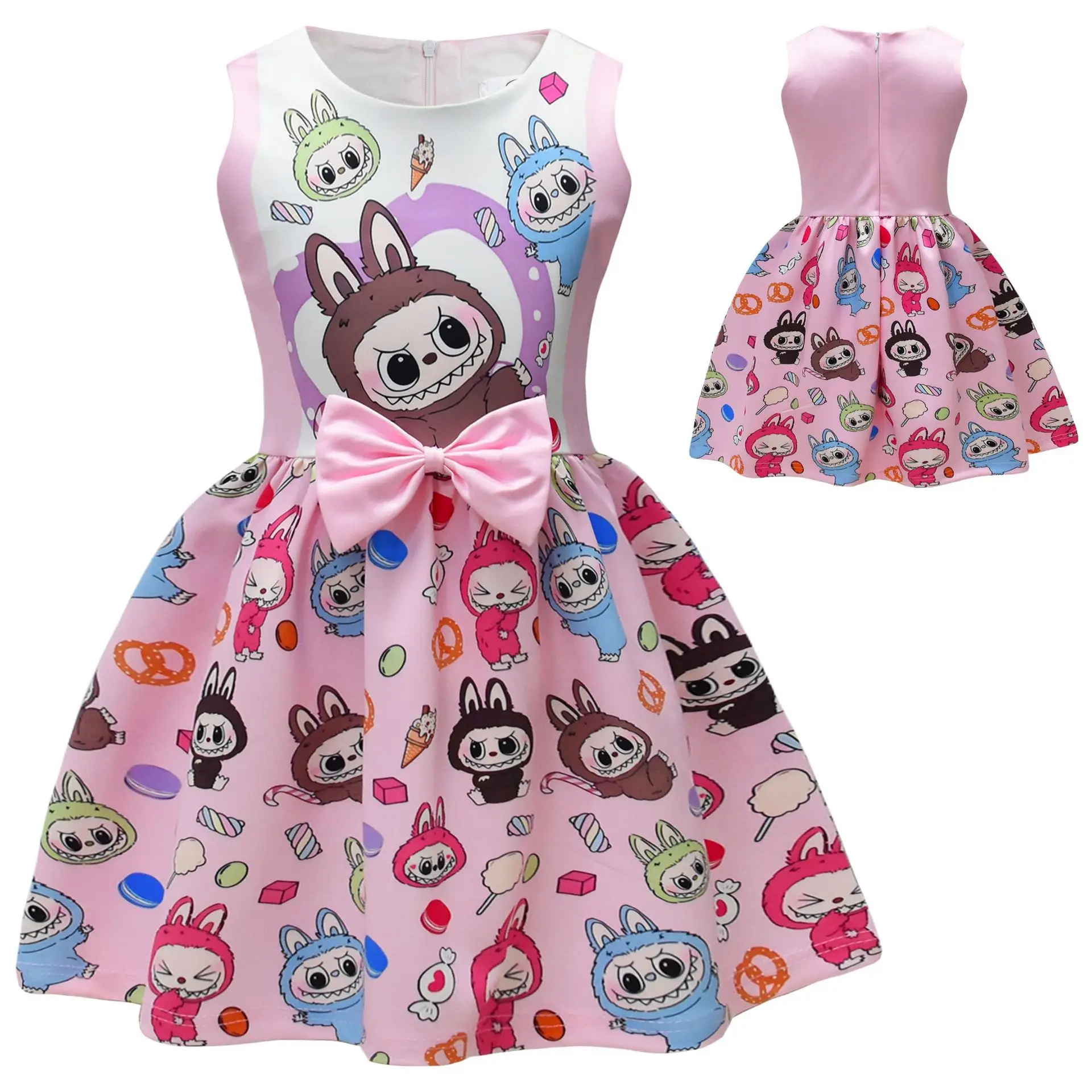 Labubu Girls Dress Kids Summer Sleeveless Fancy Dress Soft Milksilk Halloween Party Clothing 3-8Years Wholesales
Labubu Girls Dress Kids Summer Sleeveless Fancy Dress Soft Milksilk Halloween Party Clothing 3-8Years Wholesales